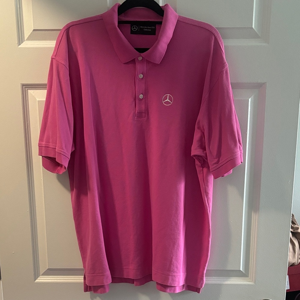 Mercedes-Benz Pink Polo Shirt for Men